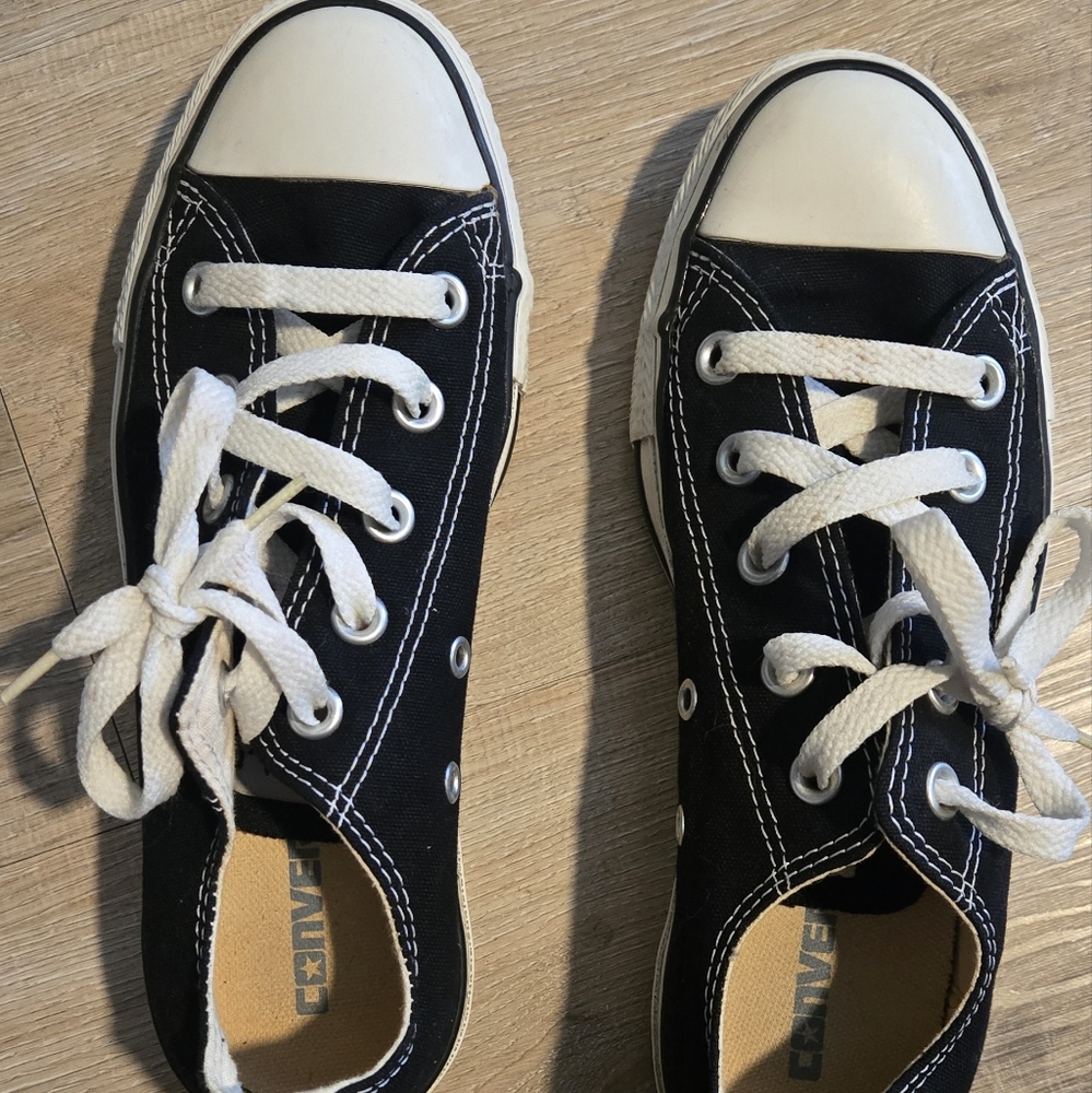 Converse Black and White Canvas Sneakers